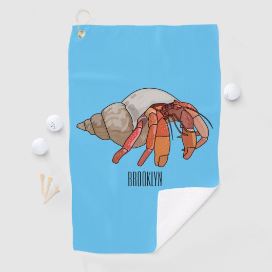 Serviette De Golf Illustration de crabe ermite (En situation)