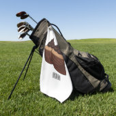 Serviette De Golf Illustration de Cupcake (Vert)