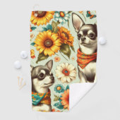 Serviette De Golf Illustration de Cute Retro Chihuahua (En situation)