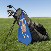 Serviette De Golf Illustration de dessin animé de jerboa aux longues (Vert)