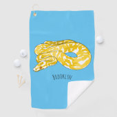 Serviette De Golf illustration de dessin animé de serpent python bir (En situation)
