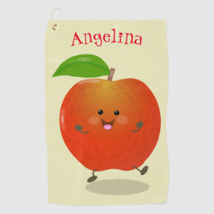 Serviette De Golf Illustration de dessin animé sur la pomme de danse
