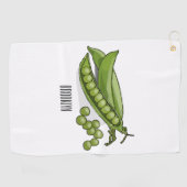 Serviette De Golf Illustration de dessin de pois (Horizontal)