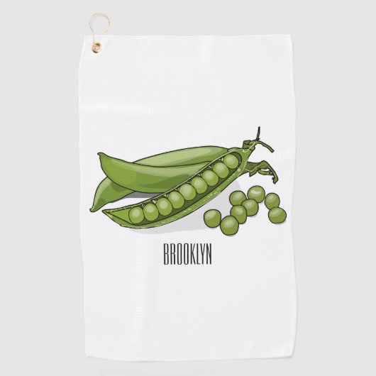 Serviette De Golf Illustration de dessin de pois (Devant)