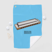 Serviette De Golf Illustration de dessin d'Harmonica (En situation)