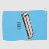 Serviette De Golf Illustration de dessin d'Harmonica (Horizontal)