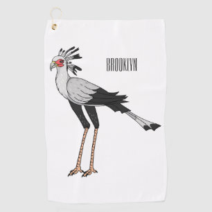 Serviette De Golf Illustration de dessin du secrétaire pour oiseaux