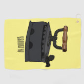 Serviette De Golf Illustration de dessin en fer de Charbon (Horizontal)