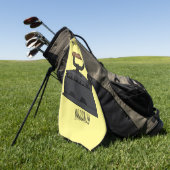 Serviette De Golf Illustration de dessin en fer de Charbon (Vert)