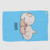 Serviette De Golf Illustration de dessin sur l'ail (Horizontal)