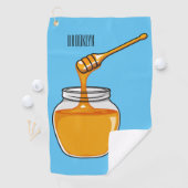 Serviette De Golf Illustration de dessin sur le miel (En situation)