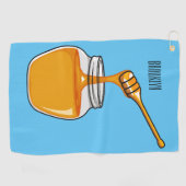 Serviette De Golf Illustration de dessin sur le miel (Horizontal)