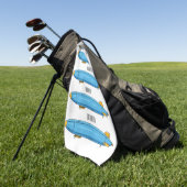 Serviette De Golf Illustration de dessin sur les navires (Vert)