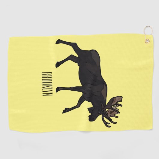 Serviette De Golf Illustration de dessin sur l'orignal (Horizontal)