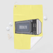 Serviette De Golf Illustration de dessin sur micro-ondes (En situation)