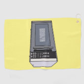 Serviette De Golf Illustration de dessin sur micro-ondes (Horizontal)