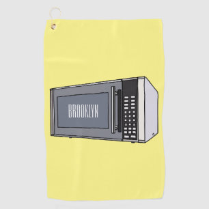 Serviette De Golf Illustration de dessin sur micro-ondes
