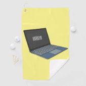 Serviette De Golf Illustration de dessin sur ordinateur portable (En situation)