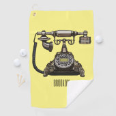 Serviette De Golf Illustration de dessin téléphonique (En situation)