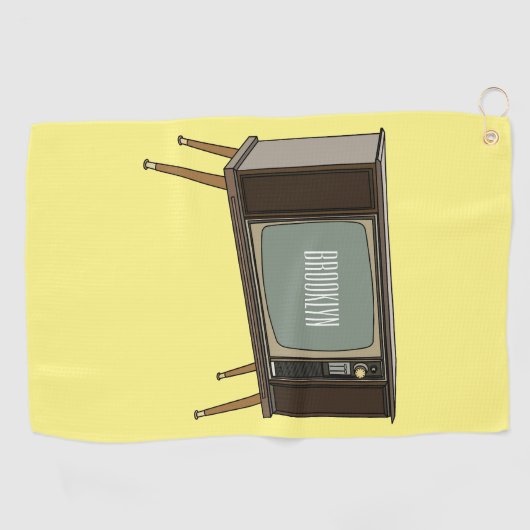 Serviette De Golf Illustration de dessin télévisé (Horizontal)