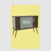 Serviette De Golf Illustration de dessin télévisé (Devant)