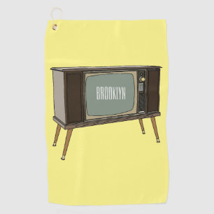 Serviette De Golf Illustration de dessin télévisé