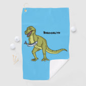 Serviette De Golf Illustration de dinosaure T rex drôle (En situation)