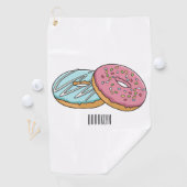 Serviette De Golf Illustration de Donut (En situation)
