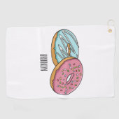 Serviette De Golf Illustration de Donut (Horizontal)