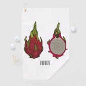 Serviette De Golf Illustration de dragon fruit (En situation)