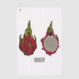 Serviette De Golf Illustration de dragon fruit