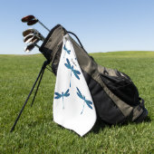 Serviette De Golf Illustration de dragonfly (Vert)