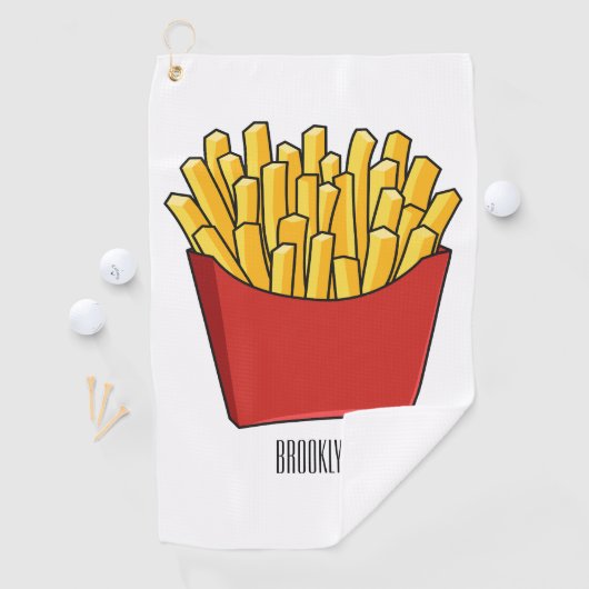 Serviette De Golf Illustration de frites (En situation)