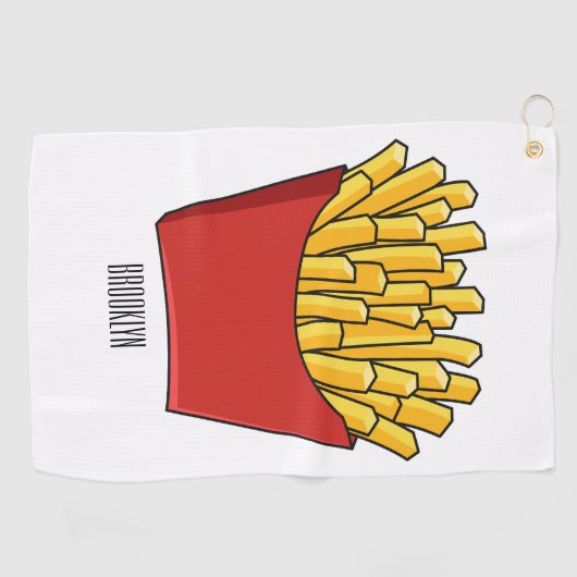 Serviette De Golf Illustration de frites (Horizontal)