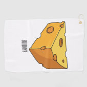 Serviette De Golf Illustration de fromage (Horizontal)