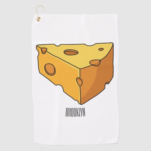 Serviette De Golf Illustration de fromage (Devant)