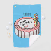 Serviette De Golf Illustration de gâteau d'anniversaire (En situation)