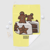 Serviette De Golf Illustration de gâteau de pain d'épices (En situation)