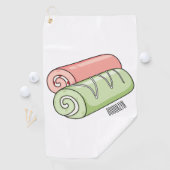 Serviette De Golf Illustration de gâteau suisse roll / roll (En situation)