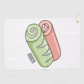 Serviette De Golf Illustration de gâteau suisse roll / roll (Horizontal)