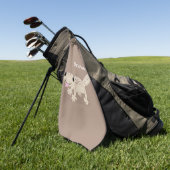 Serviette De Golf Illustration de gecko tan tan mignon (Vert)