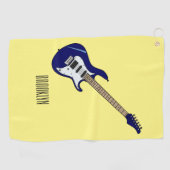Serviette De Golf Illustration de guitare électrique (Horizontal)