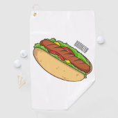 Serviette De Golf Illustration de Hot dog (En situation)