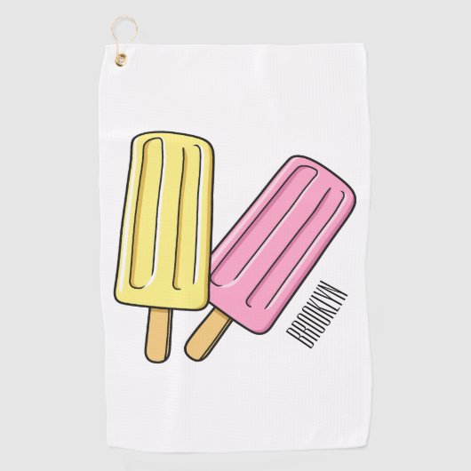 Serviette De Golf Illustration de Ice pop (Devant)