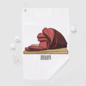 Serviette De Golf Illustration de jambon (En situation)