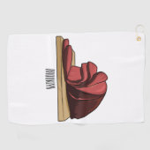 Serviette De Golf Illustration de jambon (Horizontal)