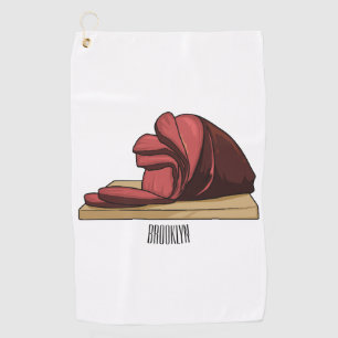 Serviette De Golf Illustration de jambon
