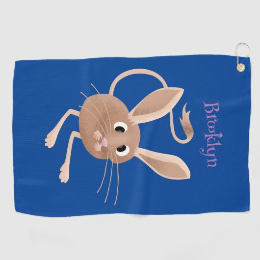 Serviette De Golf Illustration de jerboa aux longues oreilles (Horizontal)