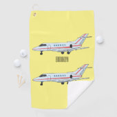 Serviette De Golf Illustration de jet privé (En situation)