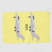 Serviette De Golf Illustration de jet privé (Horizontal)